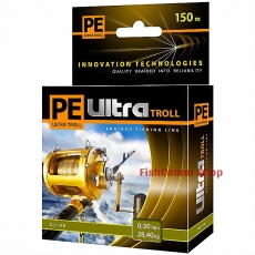 Плетеный шнур Aqua PE Ultra Troll Olive 0.30 мм. 150 м.
