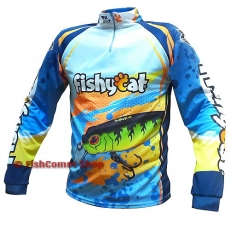Футболка с длинным рукавом Fishycat Tomcat Style Light Blue T-Shirt светлая XL