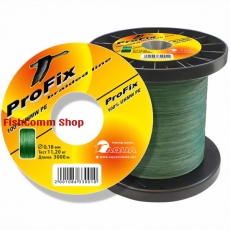 Плетеный шнур Aqua ProFix Dark-Green 0.18 мм. 3000 м.
