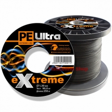 Плетеный шнур Aqua PE Ultra Extreme Black 1.3 мм. 250 м. Плетеный шнур Aqua PE Ultra Extreme Black 1.3 мм. 250 м.