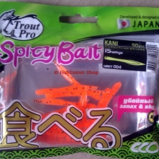 Trout Pro Spicy Bait Kani 50 мм. Съедобная резина, слаг Trout Pro Spicy Bait Kani 50 мм. Съедобная резина, слаг