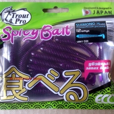 Trout Pro Spicy Bait Suimono 75 мм. Съедобная резина, виброхвост Trout Pro Spicy Bait Suimono 75 мм. Съедобная резина, виброхвост