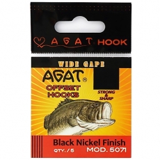 Крючок офсетный Agat Offset Hook Wide Gape 5071 №5/0