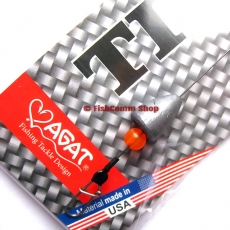 Техасская оснастка Agat Titanium Texas Rig 6 г. на титановом поводке 25 см. 35 lb. с карабином