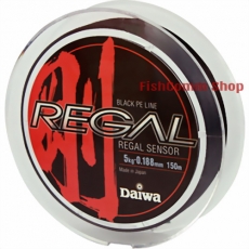 Плетеный шнур Daiwa Regal Sensor 5 кг., 0.188 мм., 150 м., цвет Black Плетеный шнур Daiwa Regal Sensor 5 кг., 0.188 мм., 150 м., цвет Black
