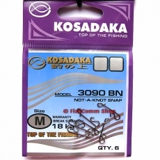 Застежка Kosadaka для безузлового соединения 3090BN размер M (18 кг.) 6 шт.