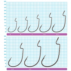 Крючок офсетный Owner 5140 BC №4 J-Hook (6 шт.)