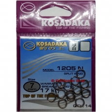 Кольцо заводное Kosadaka 1205N №07 (7 мм. 17 кг. 14 шт.)