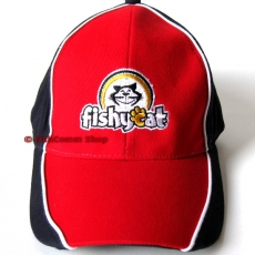 Бейсболка FishyCat с логотипом (красно-синяя) 100% хлопок