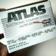 Катушка мультипликаторная Kosadaka Atlas CS 201L (лев.) с эл. счетчиком лески (ASTCS201L)