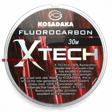 Леска флюрокарбоновая Kosadaka X-Tech 0.17 мм. 30 м.