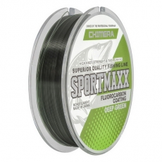 Леска Chimera SportMaxx (Fluorocarbon Coating) Deep Green 100 m. 0.35 mm.