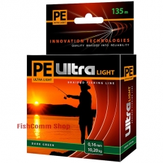 Плетеные шнуры Aqua PE Ultra Light Dark-Green 135 m.
