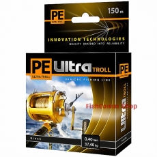 Плетеные шнуры Aqua PE Ultra Troll Black 150 m.