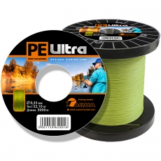 Плетеные шнуры Aqua PE Ultra Olive 3000 m.
