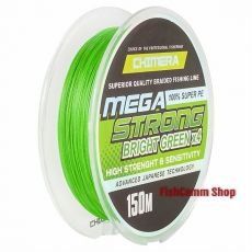Плетеный шнур Chimera Megastrong Bright Green 150 m. 0.14 mm.