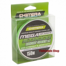 Плетеный шнур Chimera Megastrong Moss Green X4 150 m. 0.14 mm.