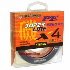 Плетеный шнур Kosadaka Super PE X4 0.12 (#0.6) Multicolor 150 m.