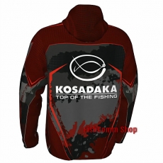 Ветровка рыболовная Kosadaka размер S (44-46) красная