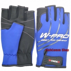 Перчатки (беспалые) рыболовные Wonder цвет синий WG-FGL054 (XL)