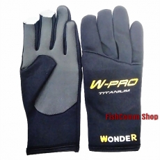 Перчатки рыболовные Wonder цвет черный WG-FGL014 (XL)