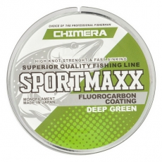 Леска Chimera SportMaxx (Fluorocarbon Coating) Deep Green 50 m. 0.22 mm.
