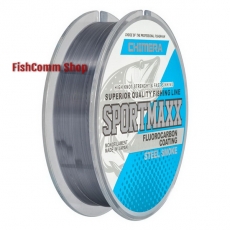 Леска Chimera SportMaxx (Fluorocarbon Coating) Steel Smoke 50 m. 0.10 mm.