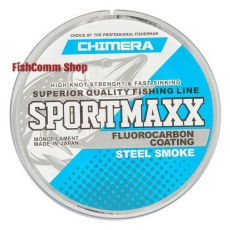 Леска Chimera SportMaxx (Fluorocarbon Coating) Steel Smoke 50 m. 0.14 mm.
