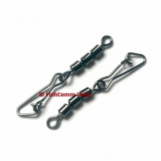 Вертлюг тройной Kosadaka высокоскоростной с застежкой Hooked snap 3150BN №7 (15 кг.) 3 шт. Вертлюг тройной Kosadaka высокоскоростной с застежкой Hooked snap 3150BN №7 (15 кг.) 3 шт.