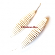 Силиконовые приманки (слаг) Trout Zone Plamp 2.5" Белый (икра) Силиконовые приманки (слаг) Trout Zone Plamp 2.5" Белый (икра)
