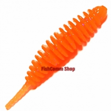 Силиконовая приманка Kosadaka Leech 42. Цвет OR (оранжевый). 10 шт. (сыр)