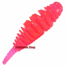 Силиконовая приманка Kosadaka Leech Fat 42. Цвет PN (розовый с блестками). 9 шт. (сыр)