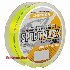 Леска Chimera SportMaxx (Fluorocarbon Coating) Bright Yellow 0.25 mm. 100 m. Леска Chimera SportMaxx (Fluorocarbon Coating) Bright Yellow 0.25 mm. 100 m.