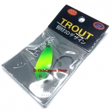 Блесна Grows Culture Trout Spoon 2.2 г. 28 мм. цвет 014 Блесна Grows Culture Trout Spoon 2.2 г. 28 мм. цвет 014