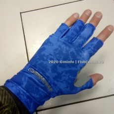 Перчатки Kosadaka эластичные без пальцев Sun Gloves цвет Blue S/M