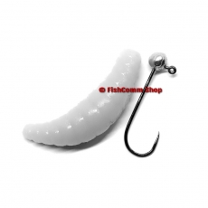 Силиконовая приманка Kosadaka Maggot 40. Цвет FG (зеленый). 8 шт. (креветка)