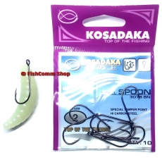 Силиконовая приманка Kosadaka Maggot 40. Цвет PN (розовый с блестками). 8 шт. (креветка)