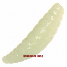Силиконовая приманка Kosadaka Maggot 40. Цвет PH (светонакопительный светло-серый). 8 шт. (сыр)