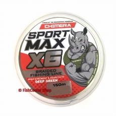 Плетеный шнур Chimera SportMaxx X6 Deep Green 150 m. 0.25 mm. Плетеный шнур Chimera SportMaxx X6 Deep Green 150 m. 0.25 mm.