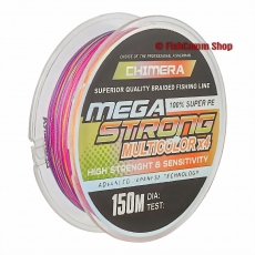 Плетеный шнур Chimera Megastrong Multicolor X4 150 m. 0.18 mm. Плетеный шнур Chimera Megastrong Multicolor X4 150 m. 0.18 mm.