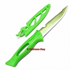 Нож филейный с серейтором и стропорезом Kosadaka N-FN15 10 см.