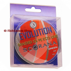 Плетеный шнур Scorana Evolution 0.10 мм. 135 м. Smoke Green