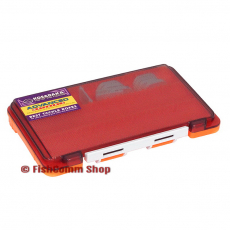 Коробка Kosadaka TB-S63A 3 продольные секции + доп. вставки (оранжевая) 175х105х20 мм. Коробка Kosadaka TB-S63A 3 продольные секции + доп. вставки (оранжевая) 175х105х20 мм.