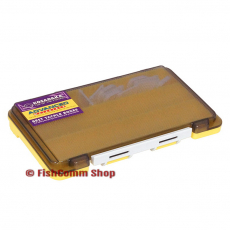 Коробка Kosadaka TB-S63A 3 продольные секции + доп. вставки (желтая) 175х105х20 мм. Коробка Kosadaka TB-S63A 3 продольные секции + доп. вставки (желтая) 175х105х20 мм.