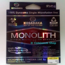Плетеный шнур Kosadaka Monolith 0.12 Yellow 110 m Плетеный шнур Kosadaka Monolith 0.12 Yellow 110 m