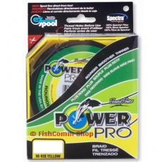 Плетеный шнур Power Pro 135 m Hi-Vis Yellow 0.10 mm