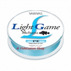 Плетеный шнур Varivas Light Game Mebaru PE #0.3 Blue 100 m