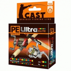Плетеные шнуры Aqua PE Ultra Elite Cast Multicolor