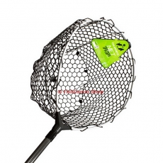 Подсачек Tsuribito Net Trap Tele с черной силиконовой сеткой телескоп 140-250 см. диаметр 46 см.