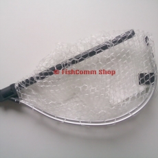 Подсачек Tsuribito Net Trap Fold с прозрачной силиконовой сеткой складной 200 см. диаметр 46 см.